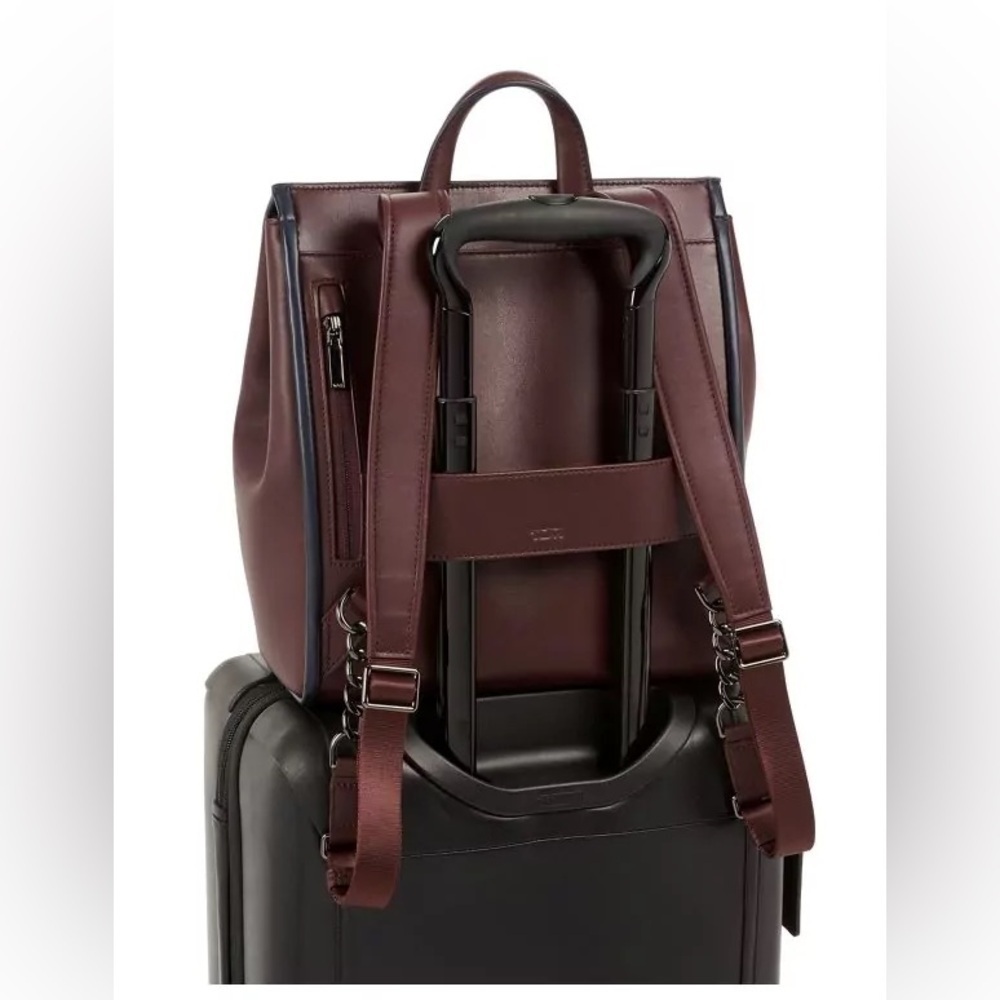 TUMI Mariella Pheobe Laptop Business Backpack European Leather - Picture 9 of 13